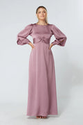 Lila Knotted Front Lilac Maxi Dress