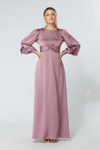 Lila Knotted Front Lilac Maxi Dress
