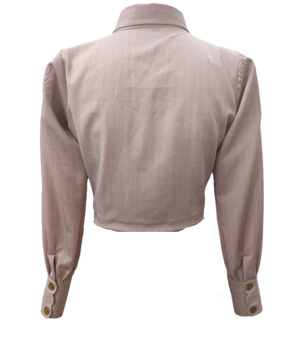 June Pink Crop Shirt