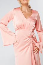 Lucia Blush Kimono Style Maxi Dress