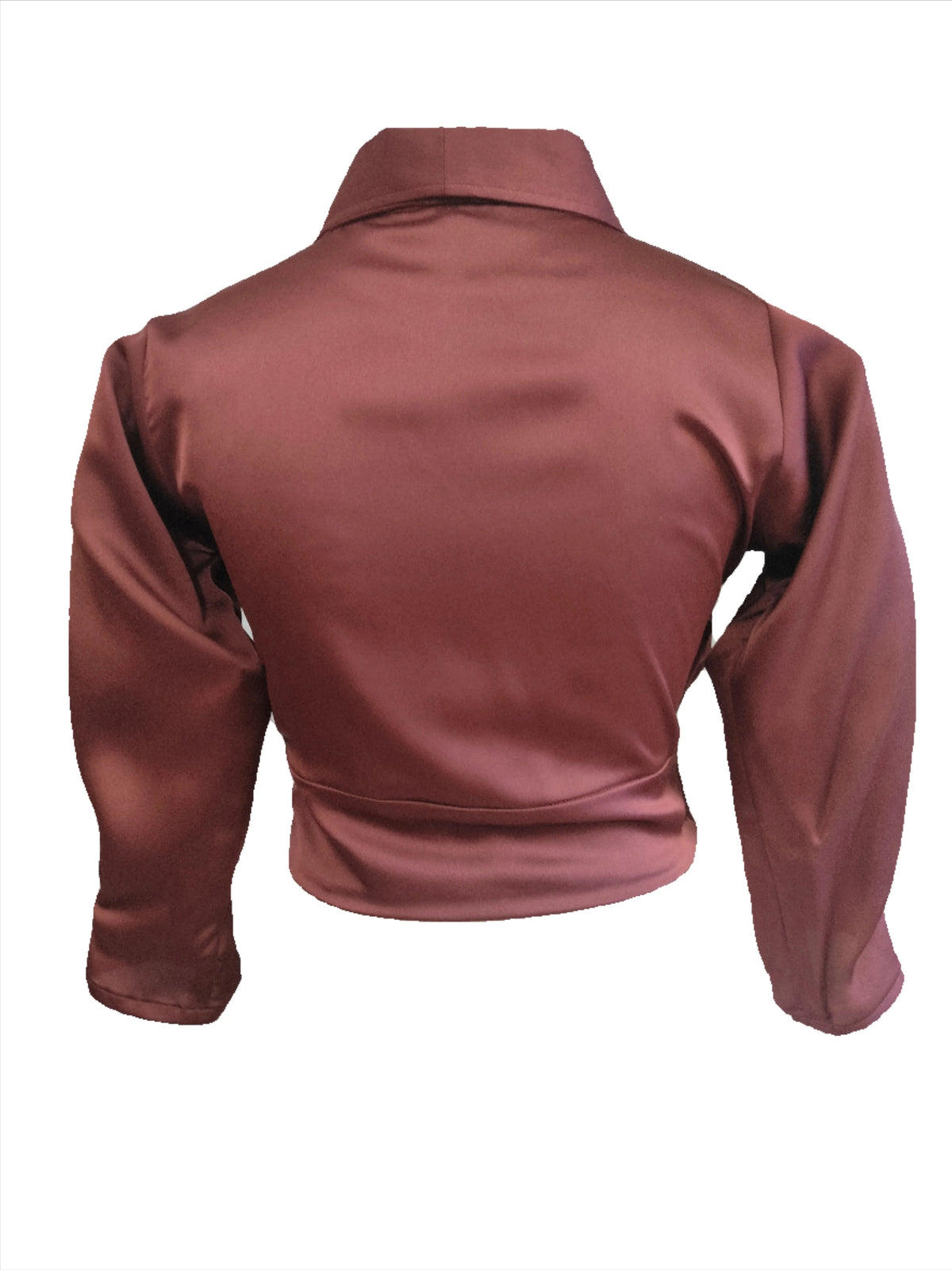Diana dark copper crop top