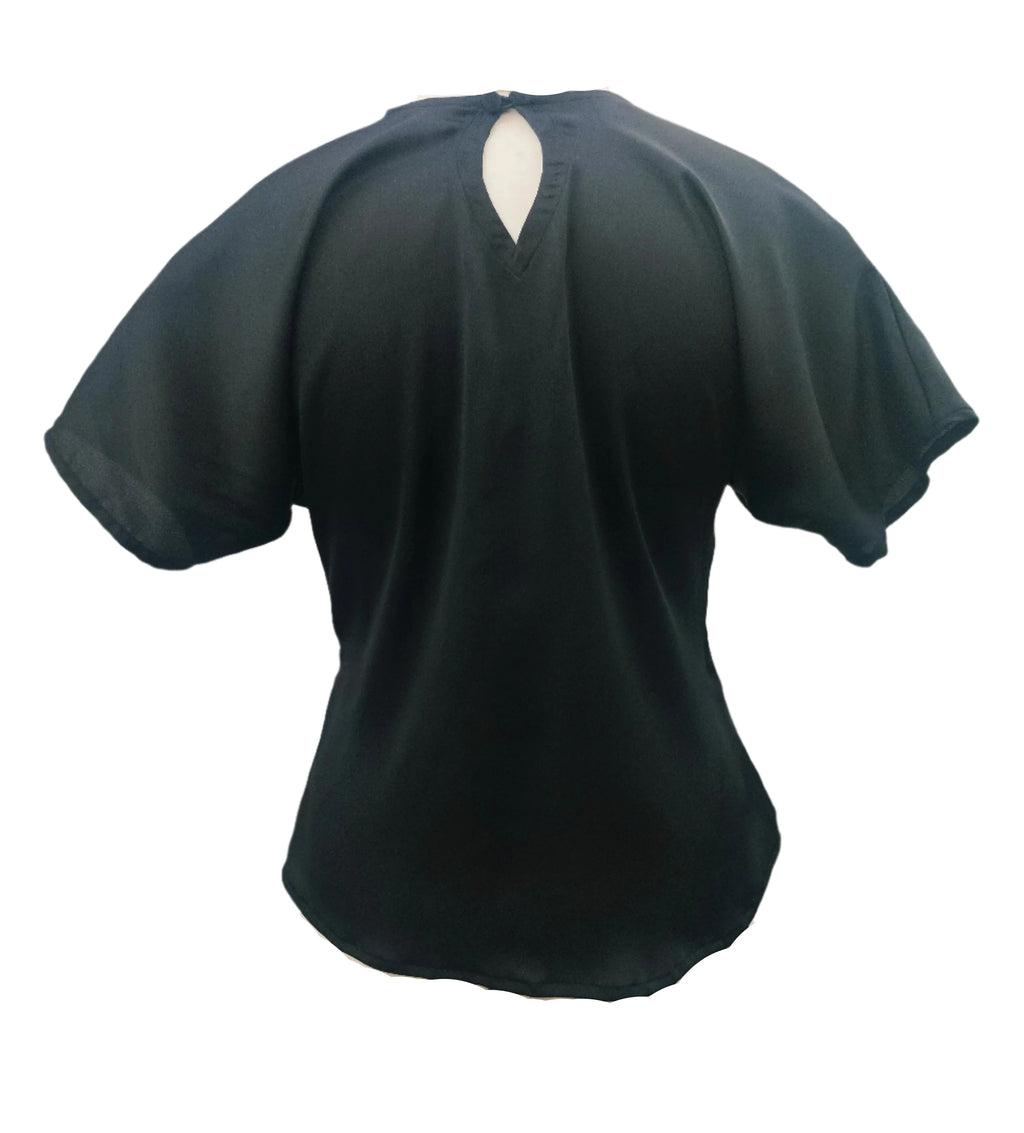 Yanina Black White Top