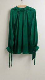 Sydney Green Satin Top