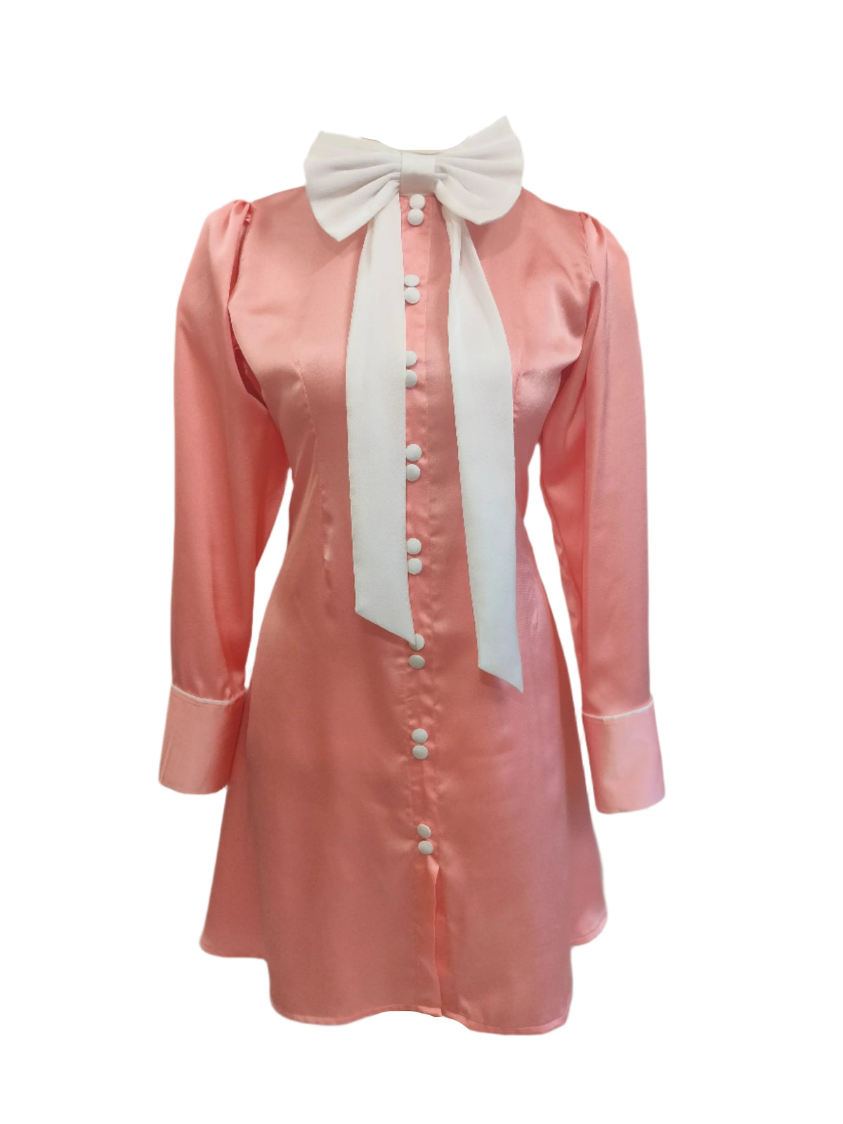 Jane blush pink top with oversized bow