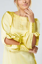 Lila Yellow Knotted Front Maxi Dress