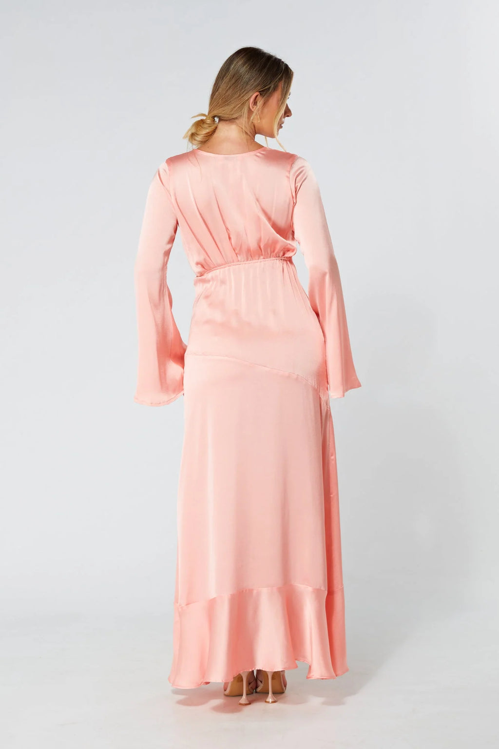 Lucia Blush Kimono Style Maxi Dress