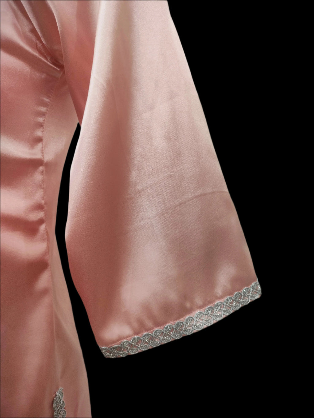 Maha Pink Premium Satin Kameez