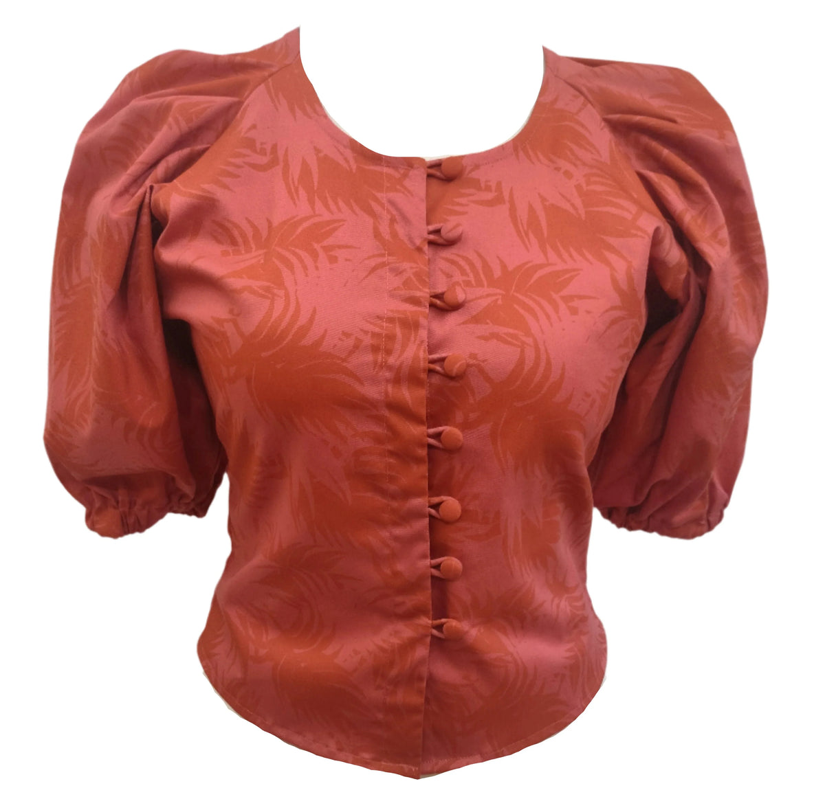 Jasmine red denim top
