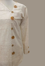Hana Beige Long Sleeves Top