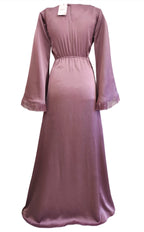 Amaya lilac maxi dress with wide sleeves