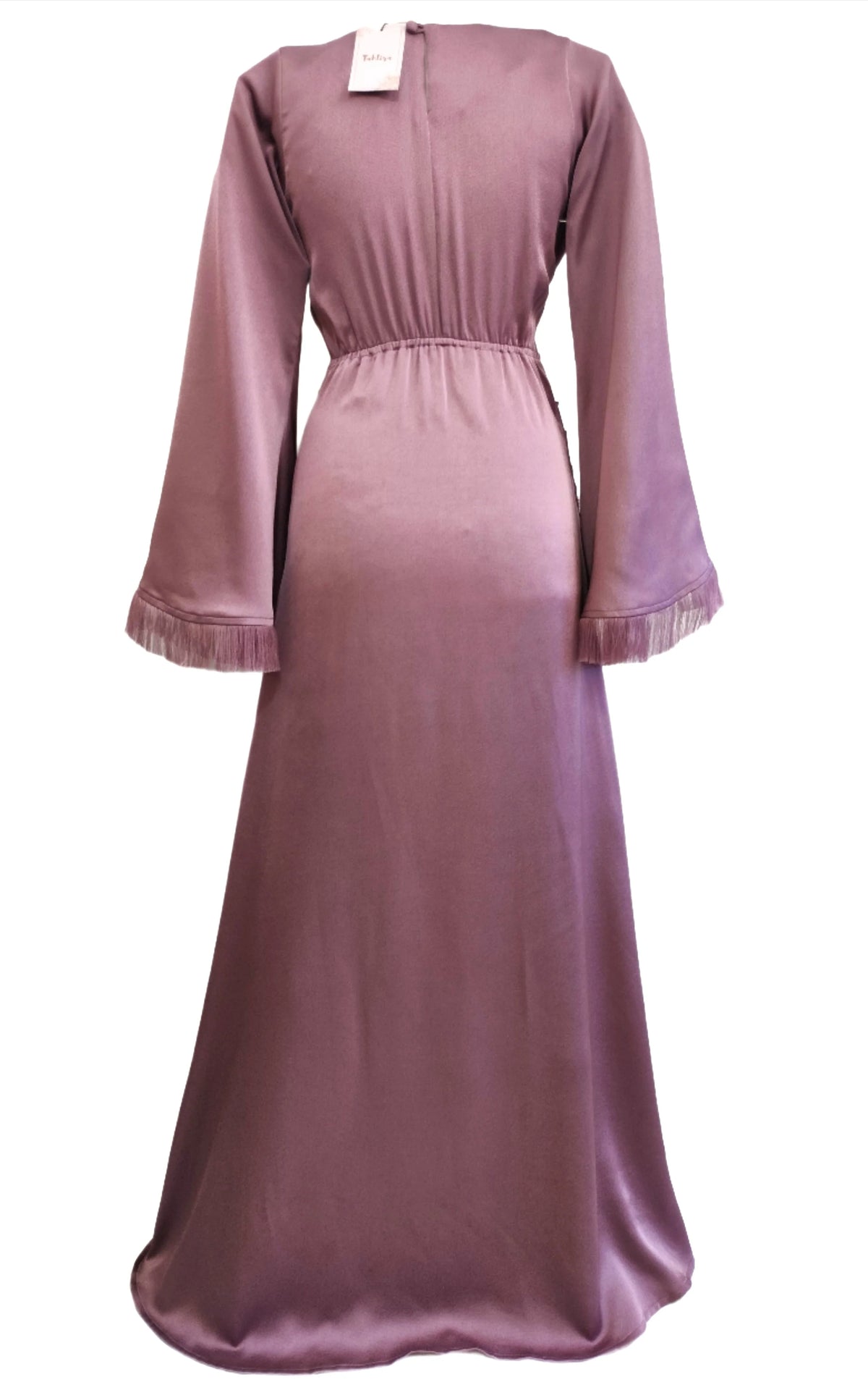 Amaya lilac maxi dress with wide sleeves