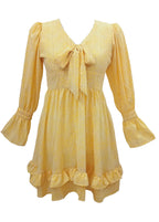 Blossom Yellow Mini Dress