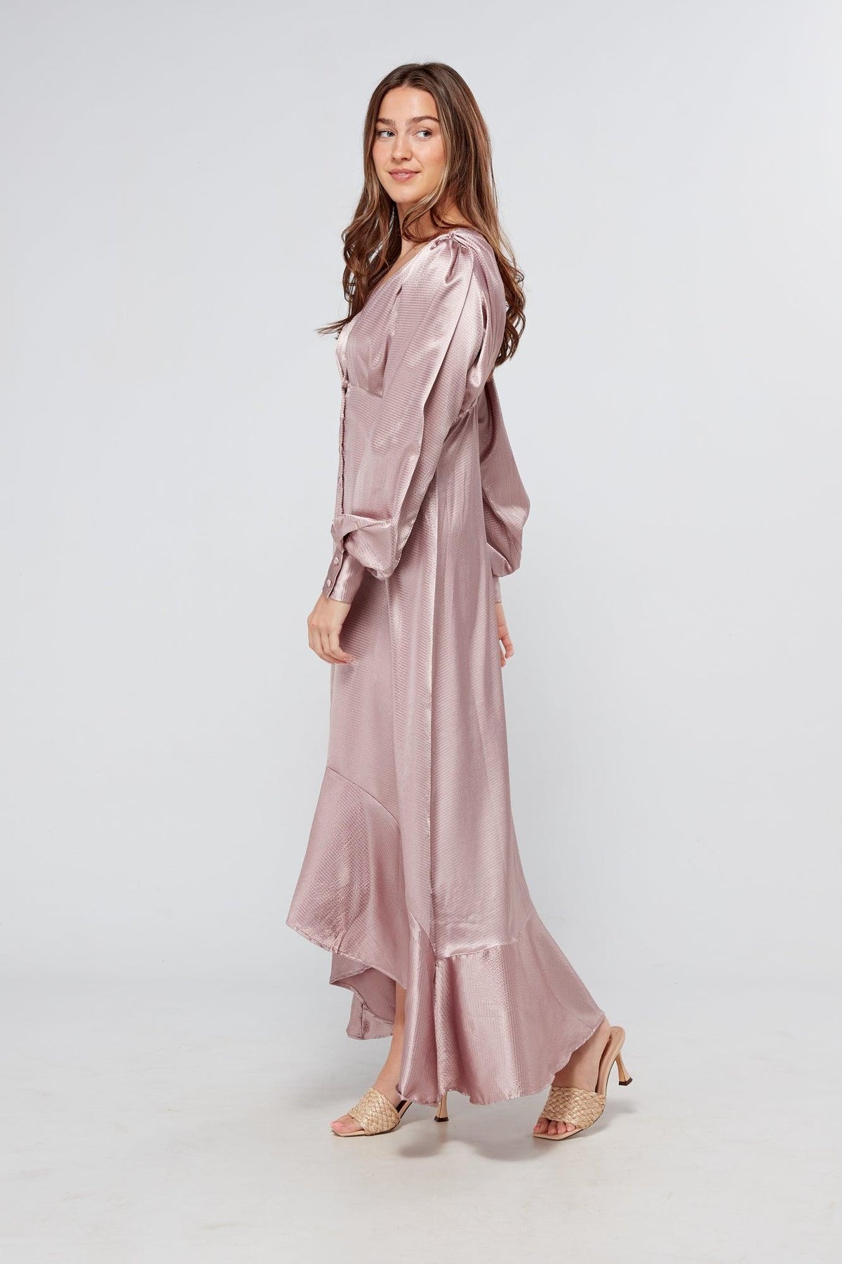 Charlize Dusty Pink Maxi Dress