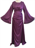 Amaya purple maxi dress with wide sleeves