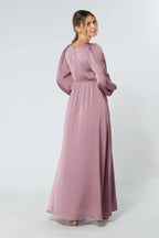 Lila Knotted Front Lilac Maxi Dress