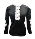 Payton Black White Long Sleeves Top