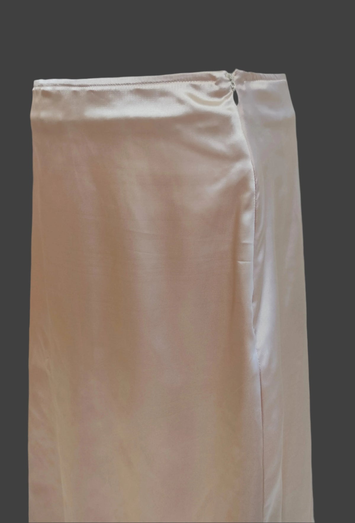 Elisa Cream Satin Maxi Skirt