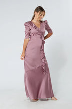 Daisy Lilac Crepe Maxi Dress