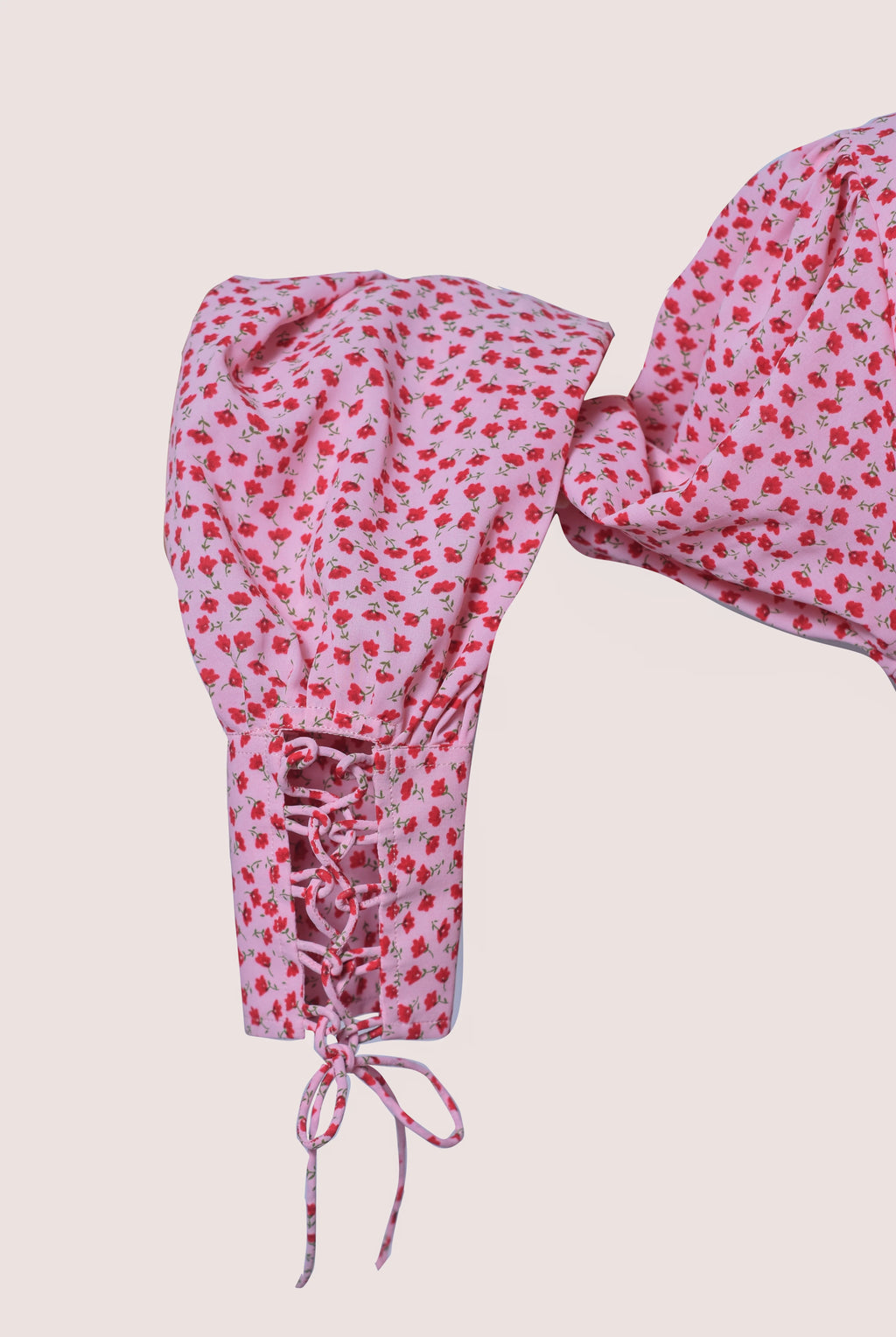 Elora floral printed pink maxi dress