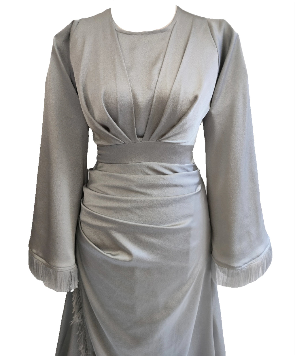 Amaya silver maxi dress