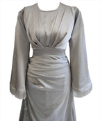 Amaya silver maxi dress