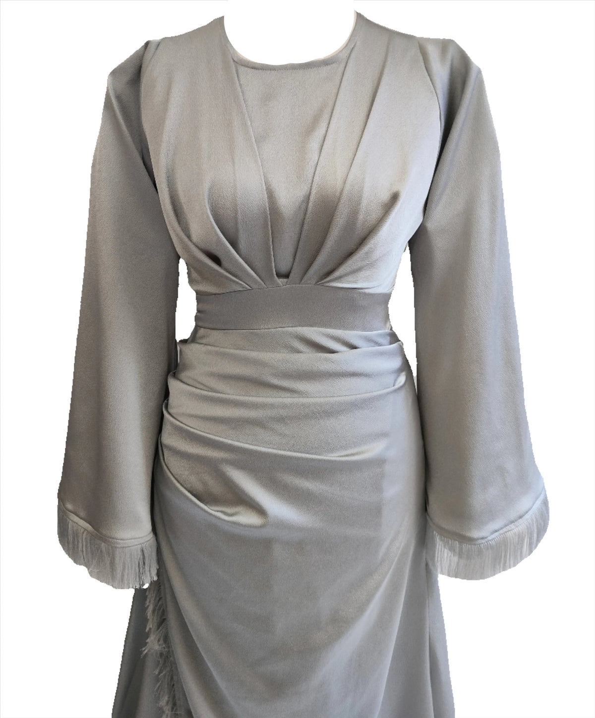 Amaya silver maxi dress