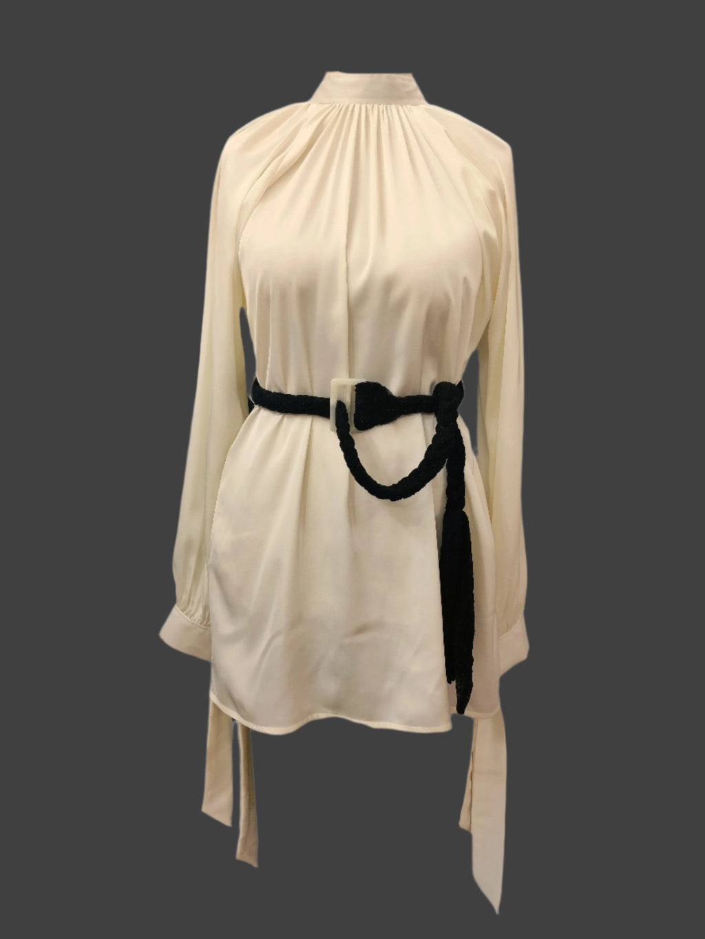 Sydney Off White Satin Top