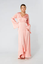 Lucia Blush Kimono Style Maxi Dress