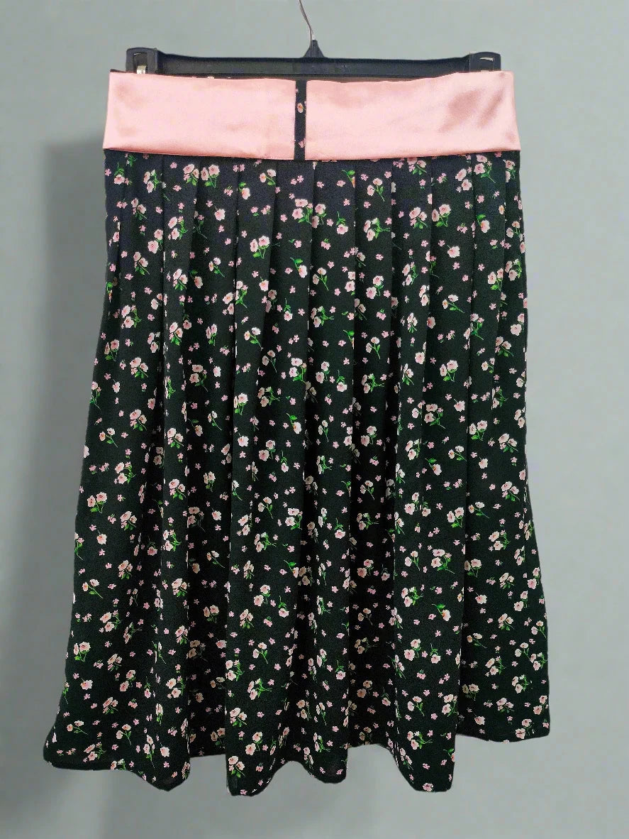 Imara Black Printed Skirt