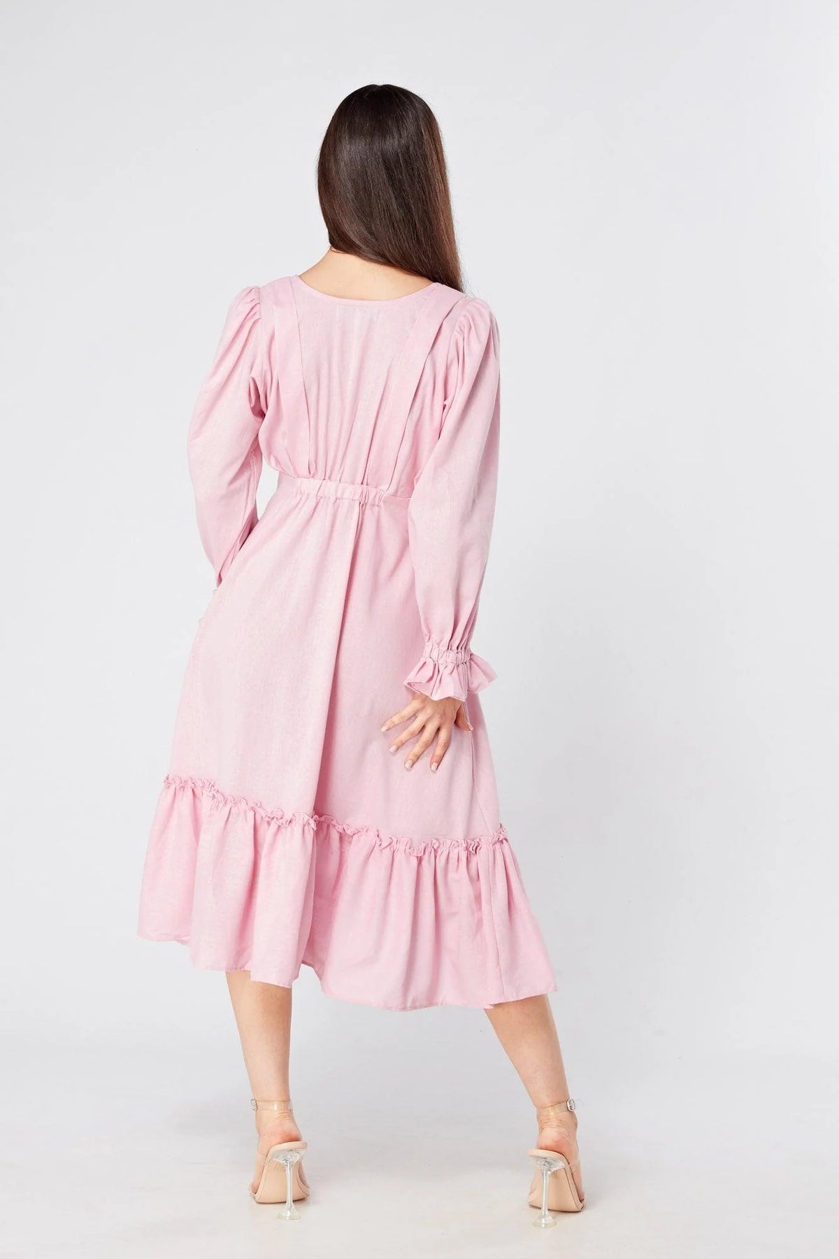 Alira Rosy Pink Midi Dress