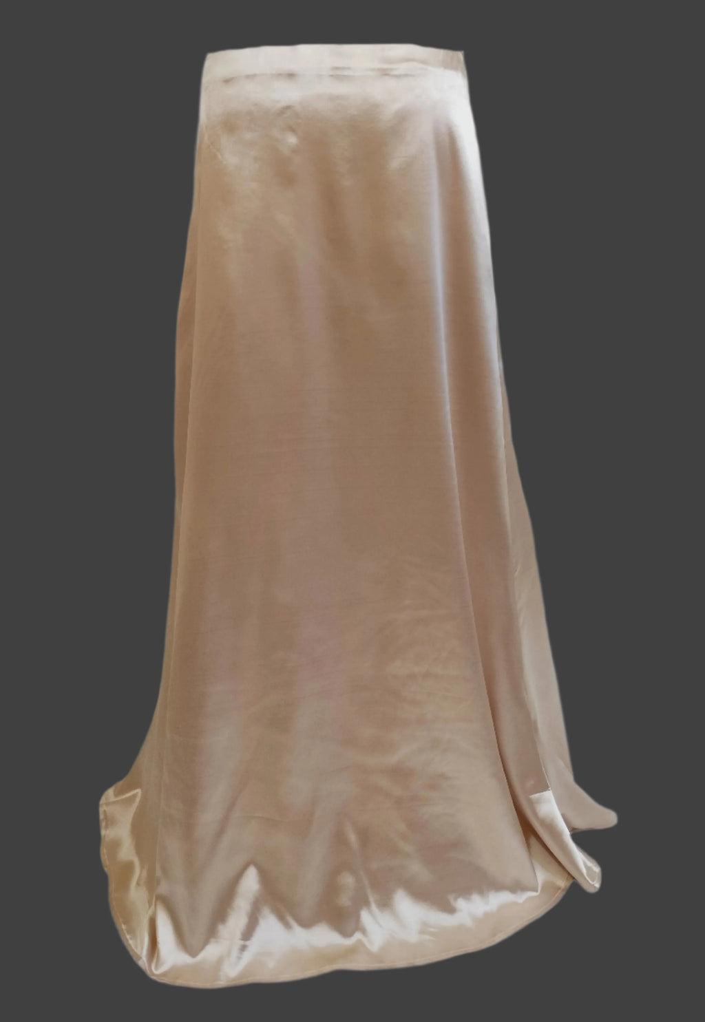 Elisa Cream Satin Maxi Skirt