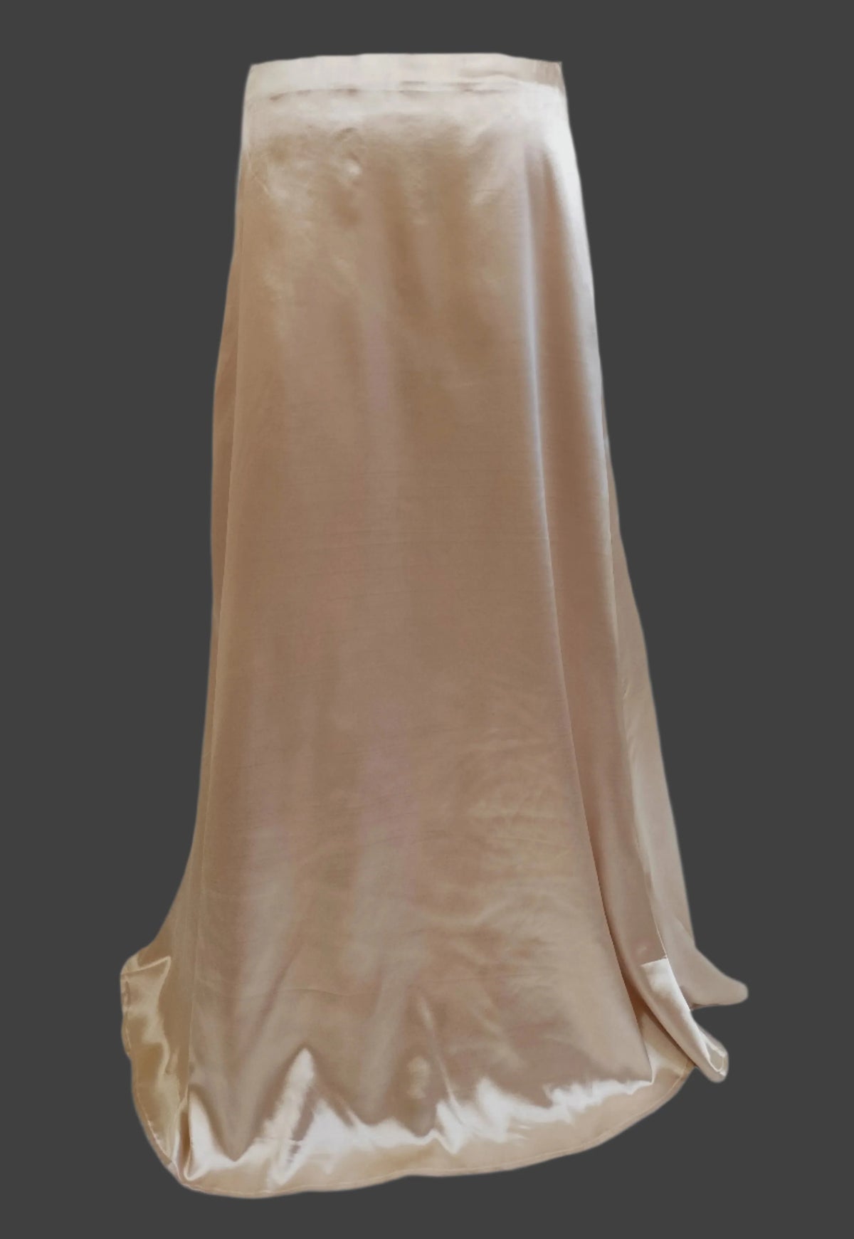 Elisa Cream Satin Maxi Skirt