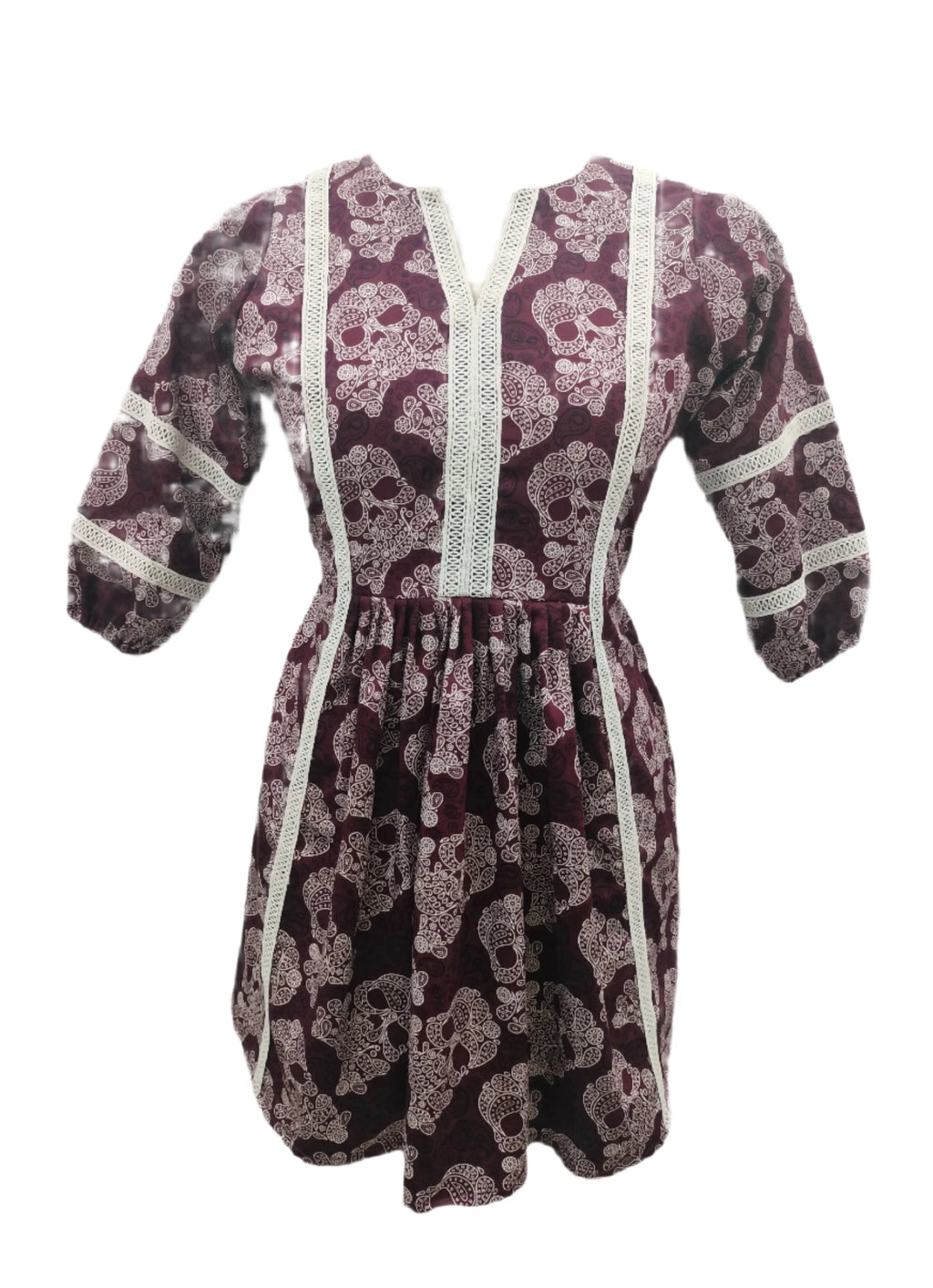Sheliya Brown White Ethnic Kurti