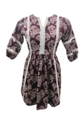 Sheliya Brown White Ethnic Kurti
