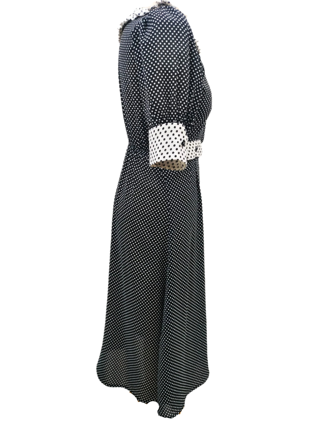 Lydia Black White Midi Dress
