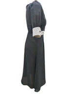 Lydia Black White Midi Dress