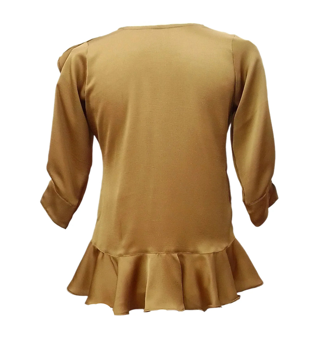 Laura Mustard Yellow Top