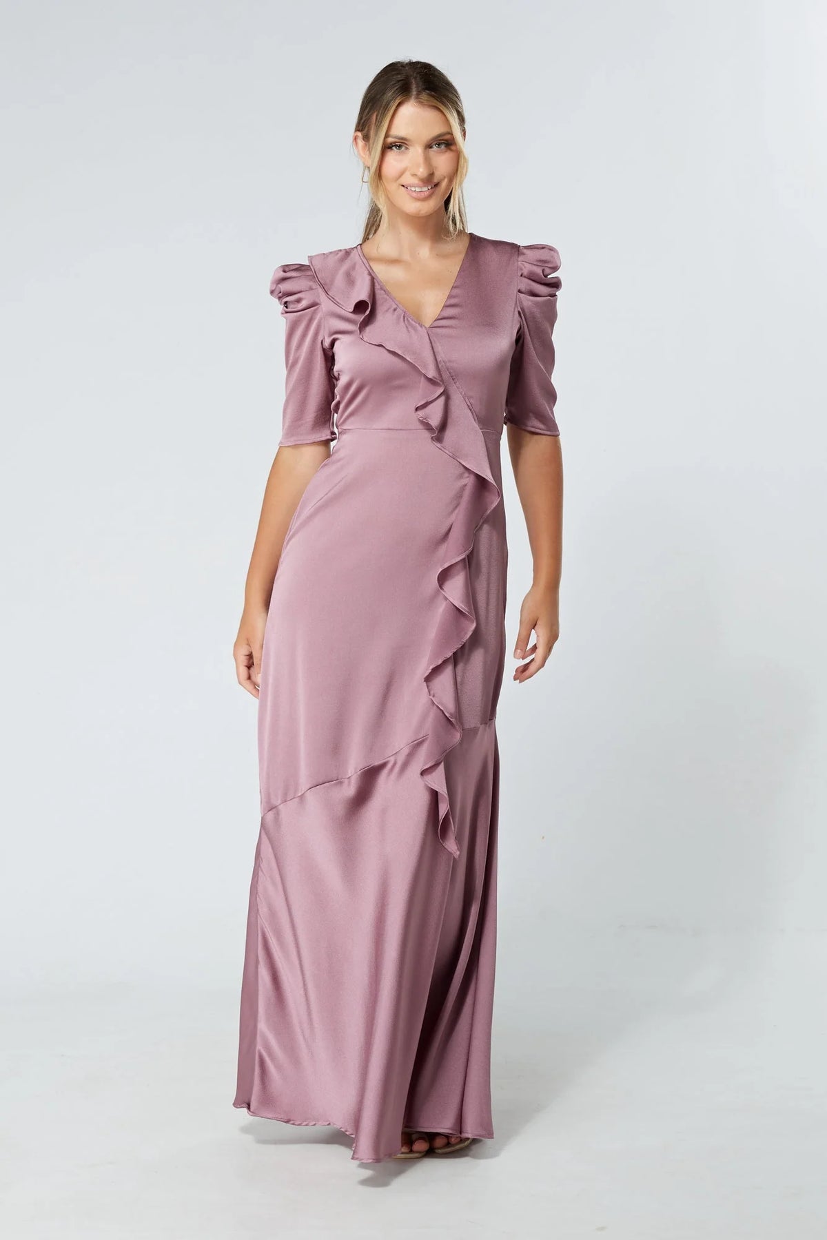 Daisy Lilac Crepe Maxi Dress