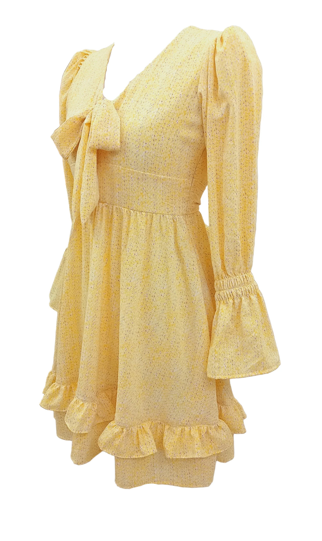 Blossom Yellow Mini Dress