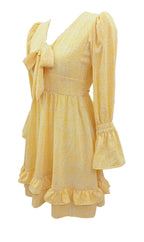 Blossom Yellow Mini Dress