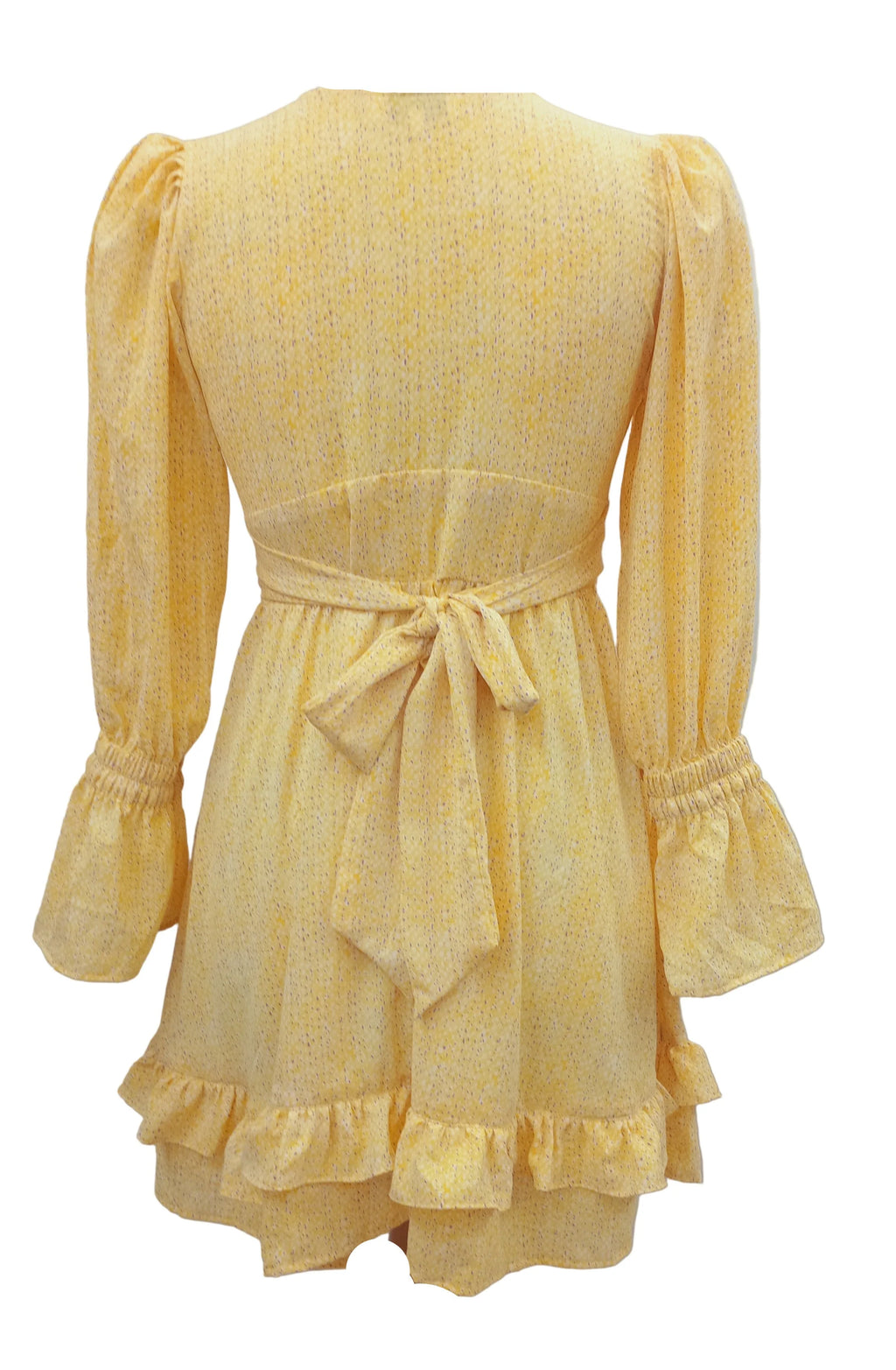 Blossom Yellow Mini Dress