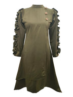 Eva Moss Green Midi Dress