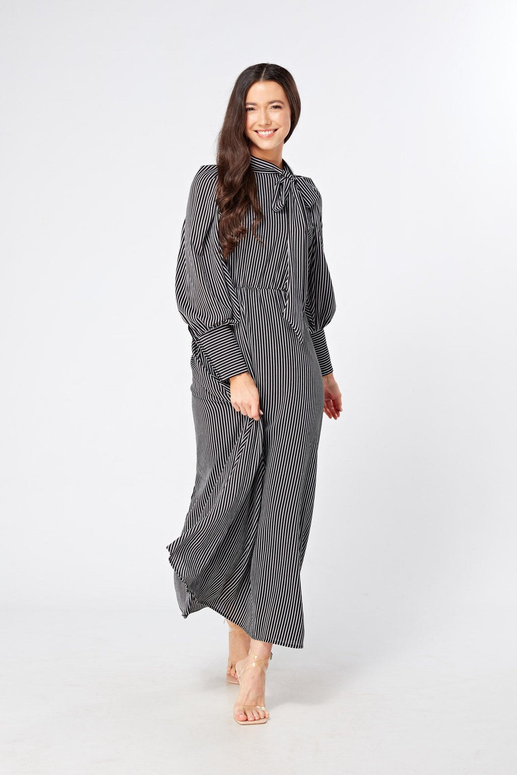Lilia High Neck Maxi Dress