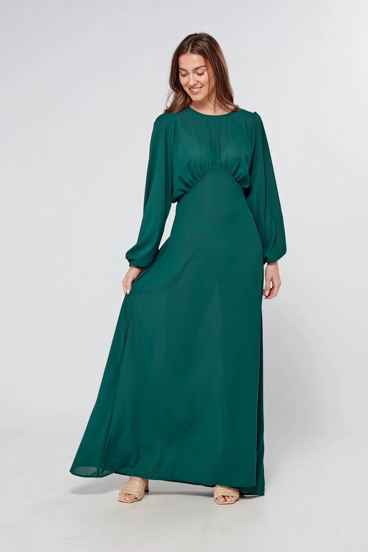 Essina Green Maxi Dress