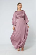 Lila Knotted Front Lilac Maxi Dress