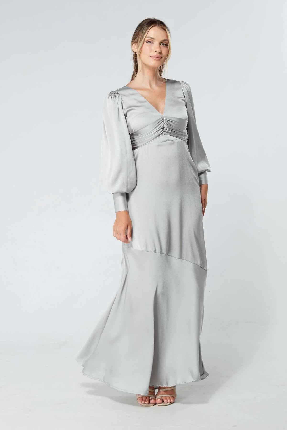 Naomi Silver Maxi Dress