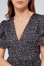 Alaya Black Printed Maxi Dress