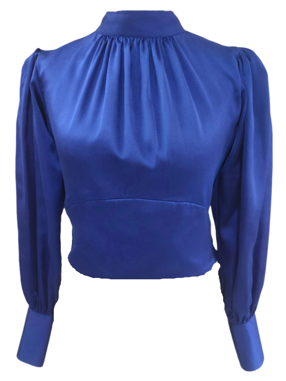 Tracy cobalt blue crop top