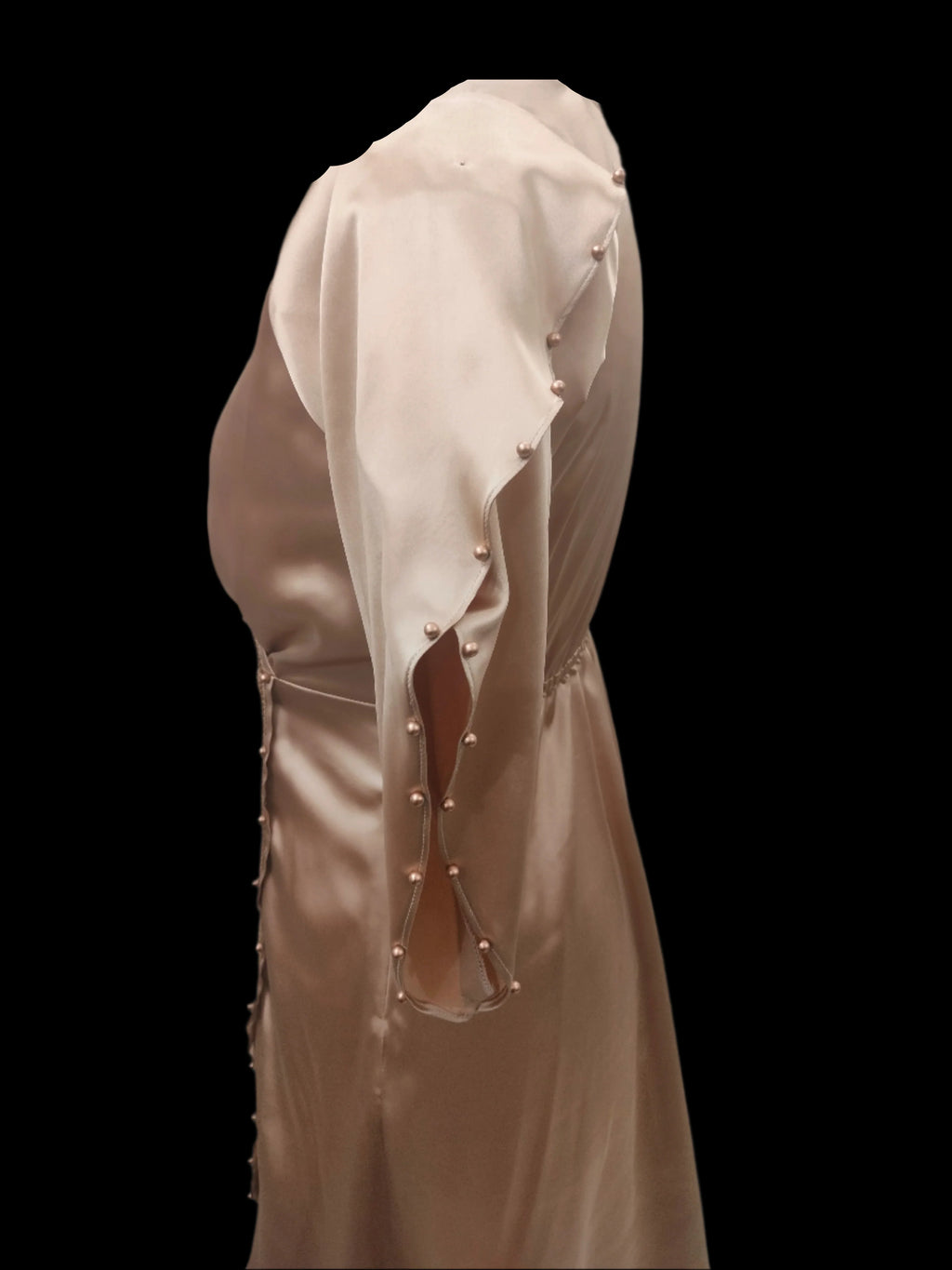 Rida Golden Premium Satin Kameez