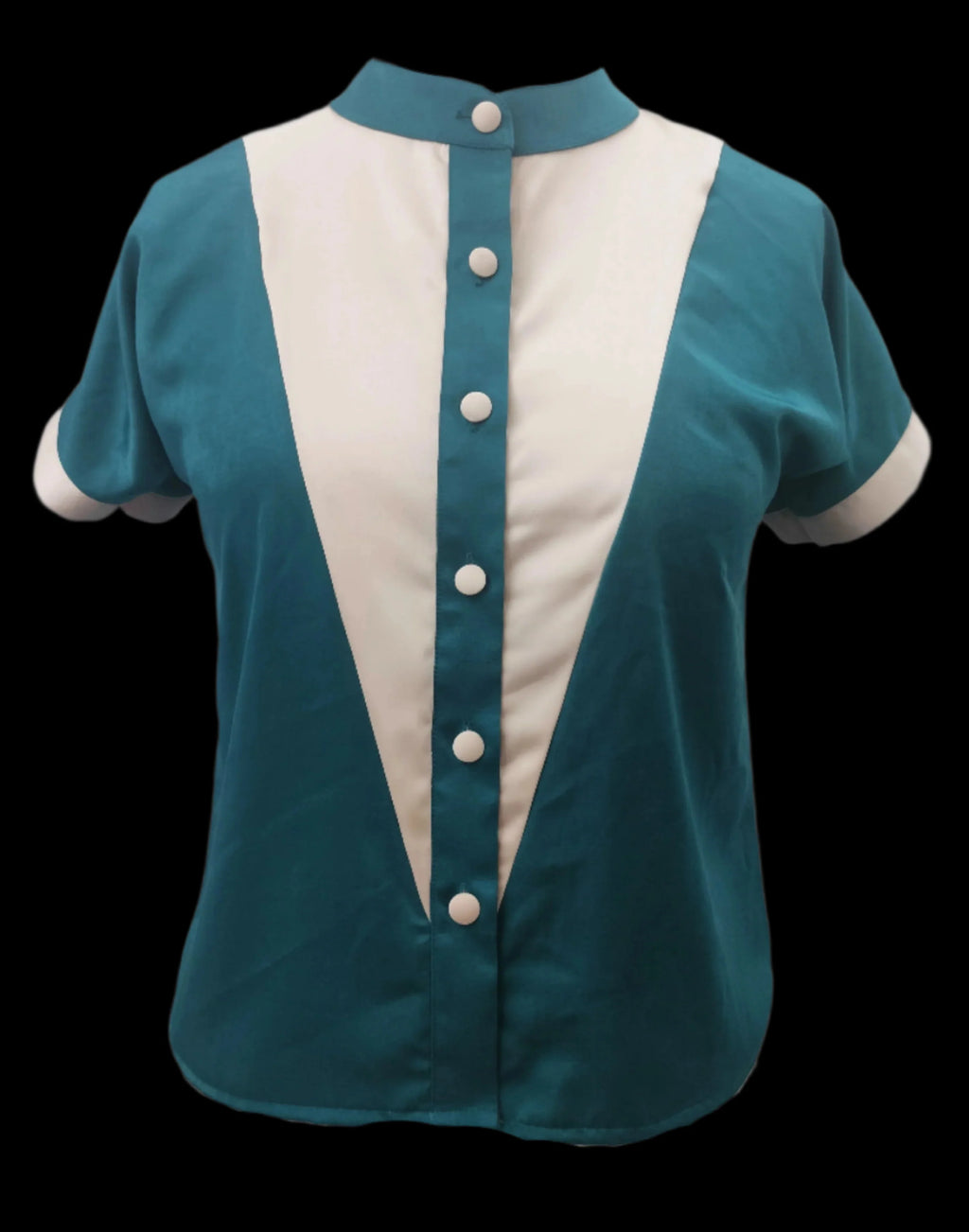 Zuri Teal Beige Shirt
